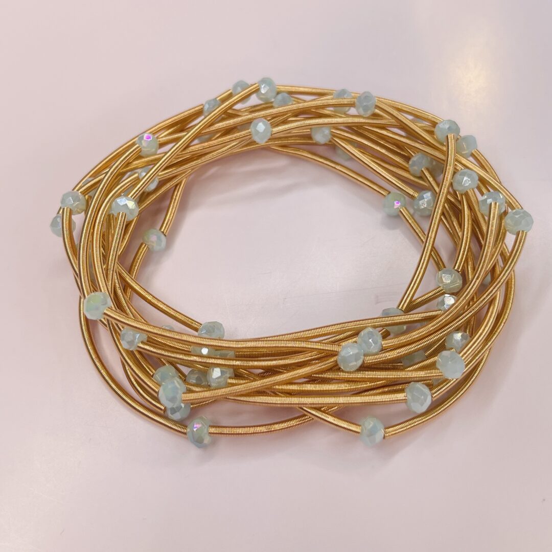 Bella Bracelet With Stones// Mint