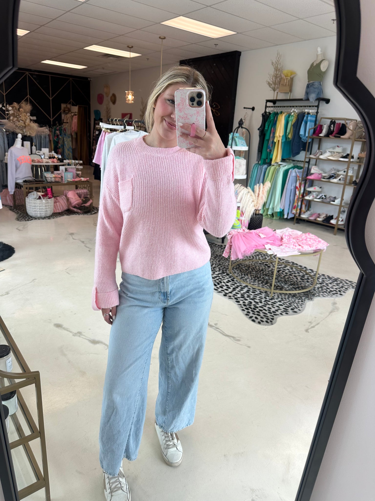Pocket Sweater // Pink
