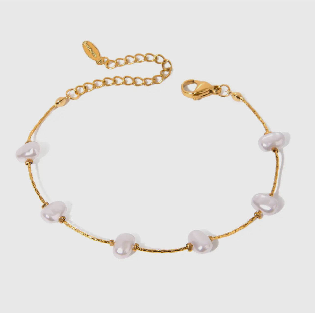 Scattered Pearl Stacking Bracelet (water resistant)