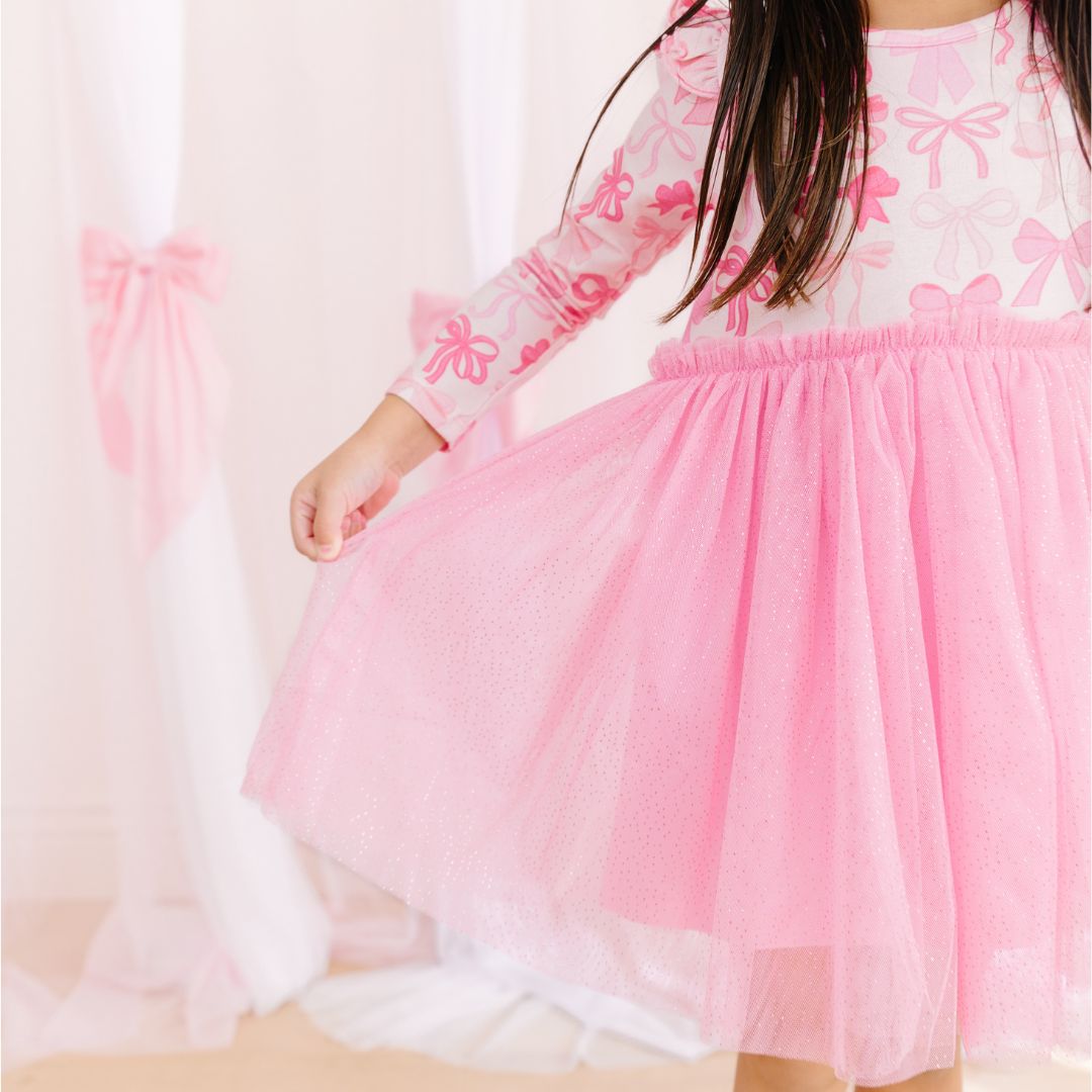 Children's Bow Tulle Tutu Dress