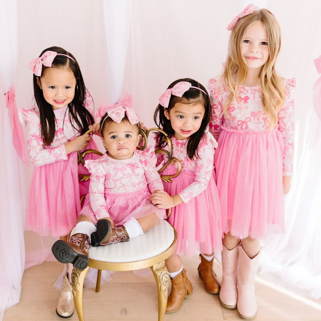 Children's Bow Tulle Tutu Dress