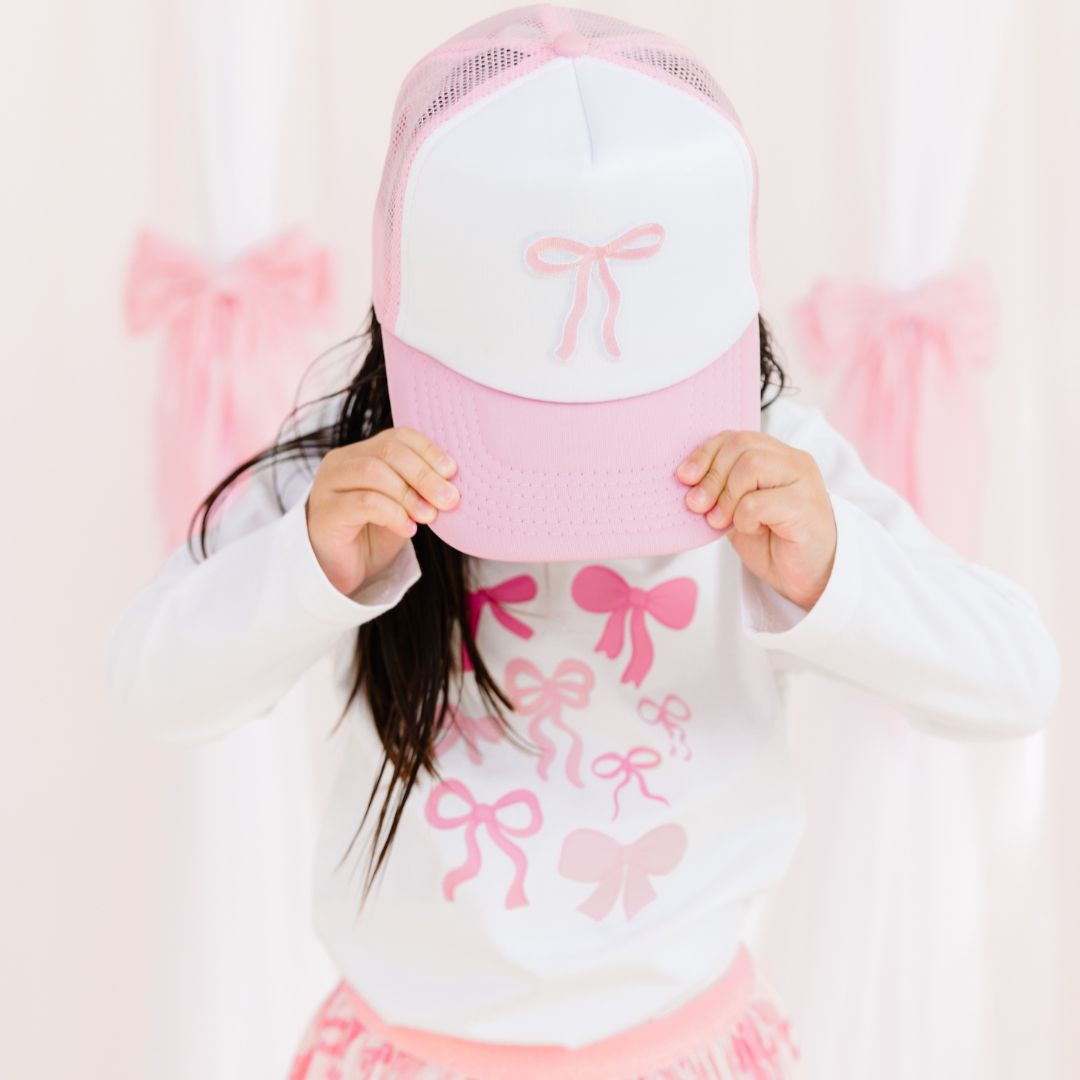 Children's Bow Patch Trucker Hat