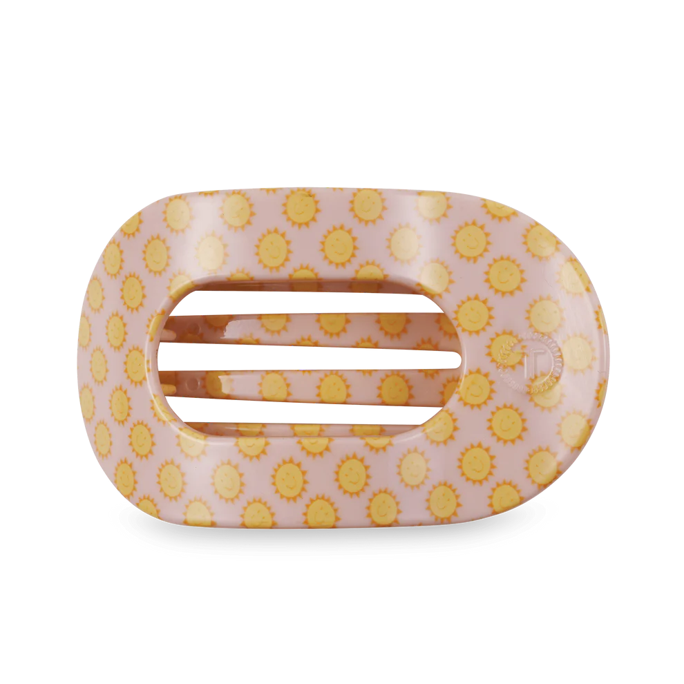 Spring Flat Round Teletie Clips