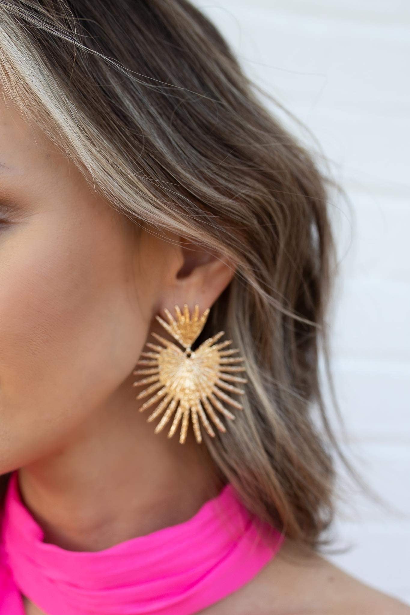 Golden Spike Earring